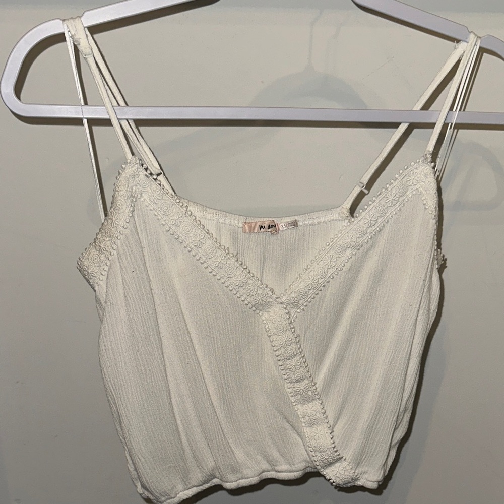 Miami White Lace Cami Top